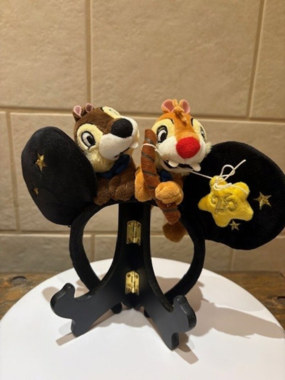 2017 Disneyland Paris Chip 'n' Dale 25th Anniversary Ears Headband